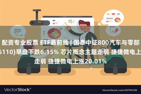 配资专业股票 ETF最前线 | 国泰中证800汽车与零部件ETF(516110)早盘下跌6.15% 芯片概念主题走弱 捷捷微电上涨20.01%