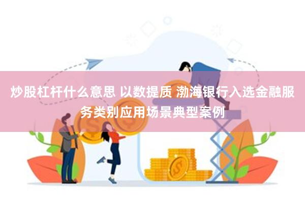 炒股杠杆什么意思 以数提质 渤海银行入选金融服务类别应用场景典型案例